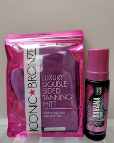 Tan spray and glove NEW