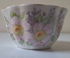 SALE!  Handmade Royal Tara Fine Bone China Sugar Bowl - IRISH BLOSSOM pattern