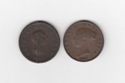 G.B. 1806, &amp; 1858 1/2d,  2 Coins (no.390)