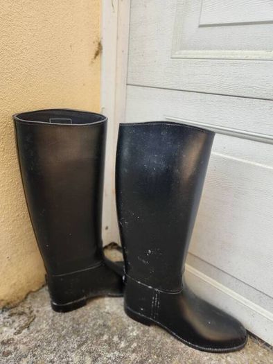 Rubber Riding Boots size 8
