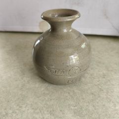 Vintage Small Bud Vase Pottery Singed  Duo