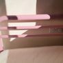 Pink metal frame toddler bed Image 2