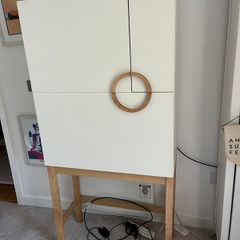 Folding desk unit
