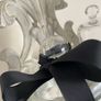 ShabbyChic Decorative Glass Storage with velvet Ribbon Image 3