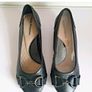 Hush Puppies Candid Pump Bit Black Leather Wedge Shoes UK3 EU36 New Boxed  CAN POST Image 10