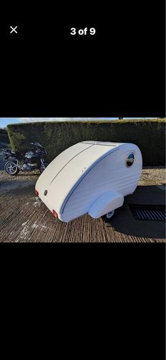 Tear drop caravan
