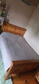 Wooden Double bed with mattress