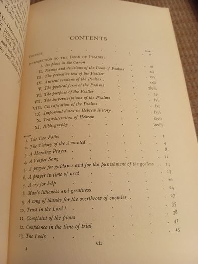 Rare Find 1936 The Psalms. A Sudy of the Vulgate Psalter in the Light of the Hebrew Text. Religious. Vintage.