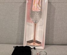 40th birthday glass & keyring