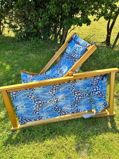 Paul Costelloe, designer deck chairs x2