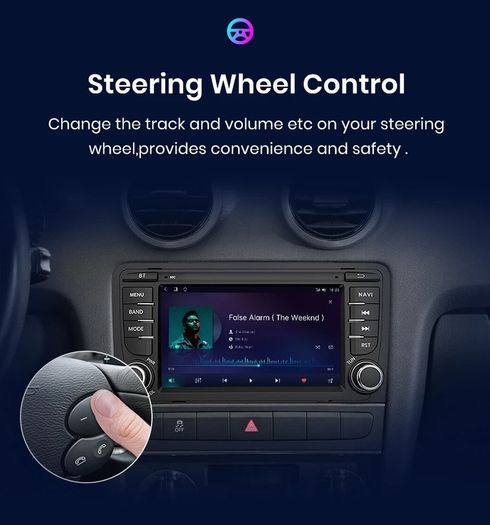 Car Wireless Android Auto Radio For Audi A4 B6 2000-2009 Car Multimedia GPS 2din
