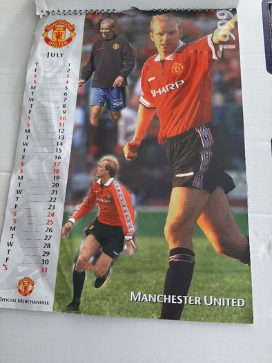 Vintage Man United 1999 calendar