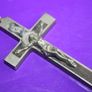 Antique Catholic Crucifix 3,2" Image 2