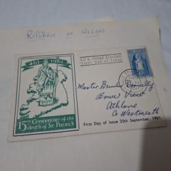 St.Patrick Commemorative Stamp 1961 -First Day Cover
