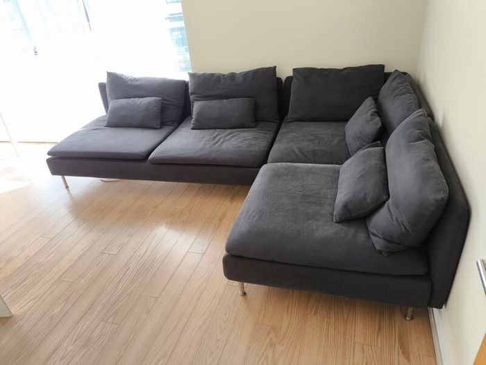 IKEA SODERHAMN Modular Corner Sofa - Dark Grey