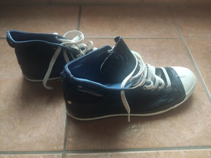 Diesel Denim High-Top Sneakers