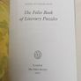 The Folio Book Of Literary Puzzles  Folio Society HB 2007 Image 2