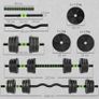 Adjustable 20 KG Dumbbell Set Dumbbells Barbells Weight Set for Strength Training Image 2