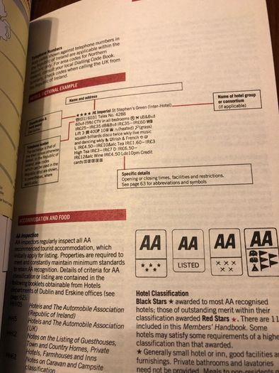 1988/89 AA Roadside Members Pack