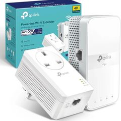 (4k) Tp-link Tl-wpa7617 Kit Av1000 Powerline Adapter 1200mbps Wifi Extender / New