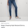 women's WHITE  IVY magic shaping skinny jeans. M&S brand new with tags Image 3