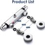 Thermostatic Shower Mixer Bar Wall Mounted Shower Mixer Tap Chrome Brass Shower Thermostatic Mixer Valve, 38Deg C Anti Scald Shower Bar Mixer Valve Intelligent Constant Temperature Exposed for Bathroom Image 5