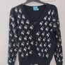 Vintage Y2K Siren Mall Goth Cherry Skull Sequin Cardigan Image 2