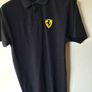 Vintage 1999 ferrari polo shirt Size xl ptp 23" black cotton In excellent condition Image 4