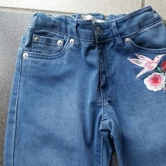 As New - Size: Age 7/8 - A Beautiful Pair of Girls Levis Jeans with Adjustable Waistband Both Sides - Extremely Soft Fabric - Cost 40 Dollars