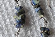 Sterling silver national stone earrings