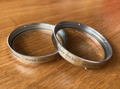 Hasselblad B57 Carl Zeiss Proxar f=0.5m & f=1m Close-up Filters
