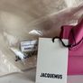 New Jacquemus Le Chiquito Long Pink Leather Top Handle Bag Strap Dust Bag Image 3