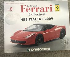 Ferrari 458 Italia 2009 1:24 Diecast Model Official Ferrari Licensed DeAgostini
