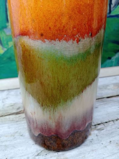 West German pottery, Fat Lava, Scheurich, 1970s pottery,
