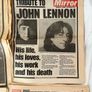 5x John Lennon Beatles death headline newspapers Image 7