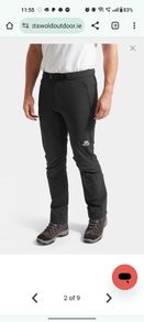 Mountain Equipment Black Men's Ibex Pants (W32, regular length)