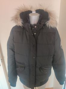 Diesel black hooded ladies winter jacket size XL UK14 EU42 Perfect condition Postage included
