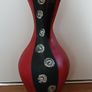 Beautiful Massive Tall Red/Black Vase Image 6