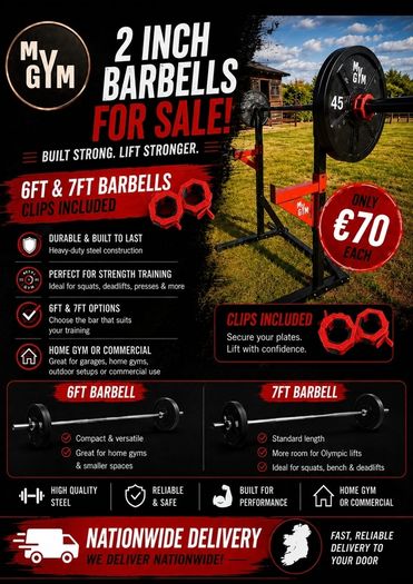 2 Inch Barbells 7ft & 6ft