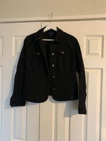 Charter Club Black Denim Jacket