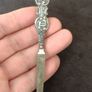 Victorian toilet set consisting of a button hook and a nail file silver 925 Image 7