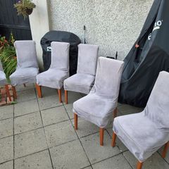 FREE 6 Dining Chairs + Grey & Cream Covers