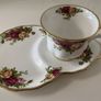 Royal Albert Old Country Roses Tennis TV Sandwich Set Image 2