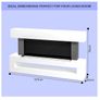 Wall mounted electric heater & fireplace with remote control Image 4