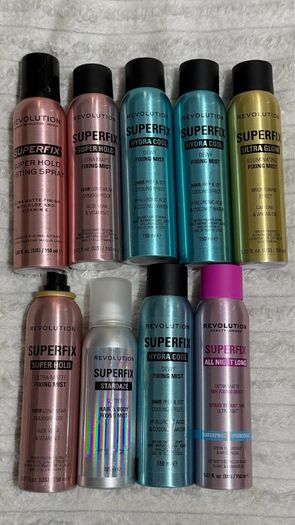 Brand new makeup revolution makeup fixing setting spray new 5e each or 40e for all 9 all new