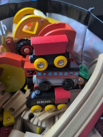 Wooden train set Brio