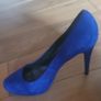Moda Bluey Purple Suede Stilletto Heel Shoes Size UK 7 US 10 Image 2