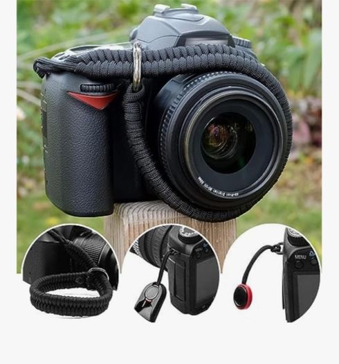 Camera wrist strap with quick release