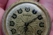 Vintage Diane Womens Gold Tone Pendant Wind Up Mechanical Watch - in working order
