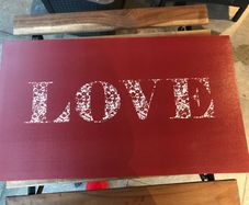 love canvas print